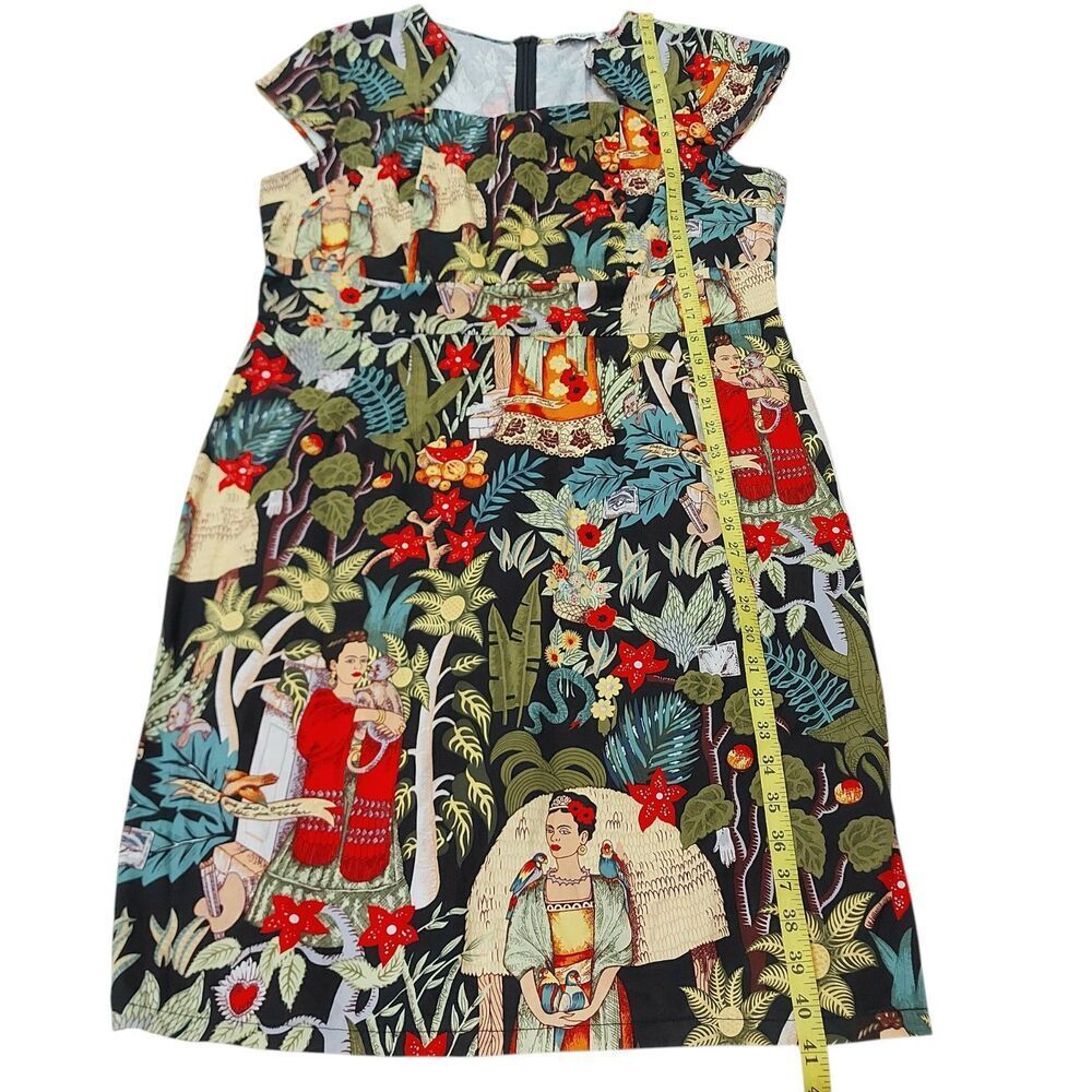 Grace Karin Dress Womens 2XL Sheath Frida Kahlo Print Wearable Art Cap Sleeve - Picture 12 of 12